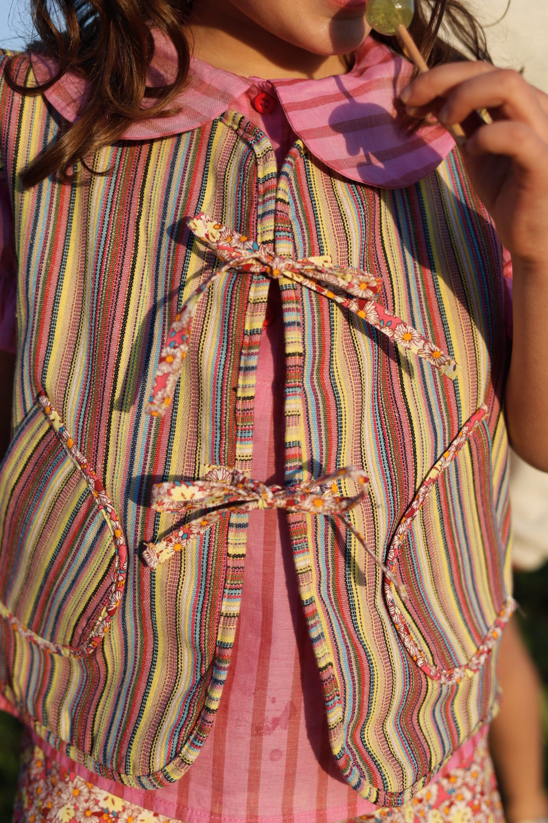 Colete STRIPES & FLOWERS